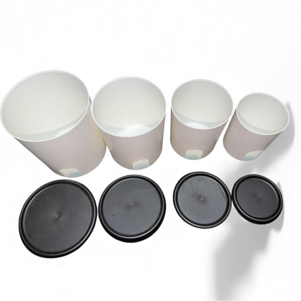 Tupperware White Container Lid set